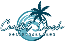 Coastal Crush Volleyball Club banner logo